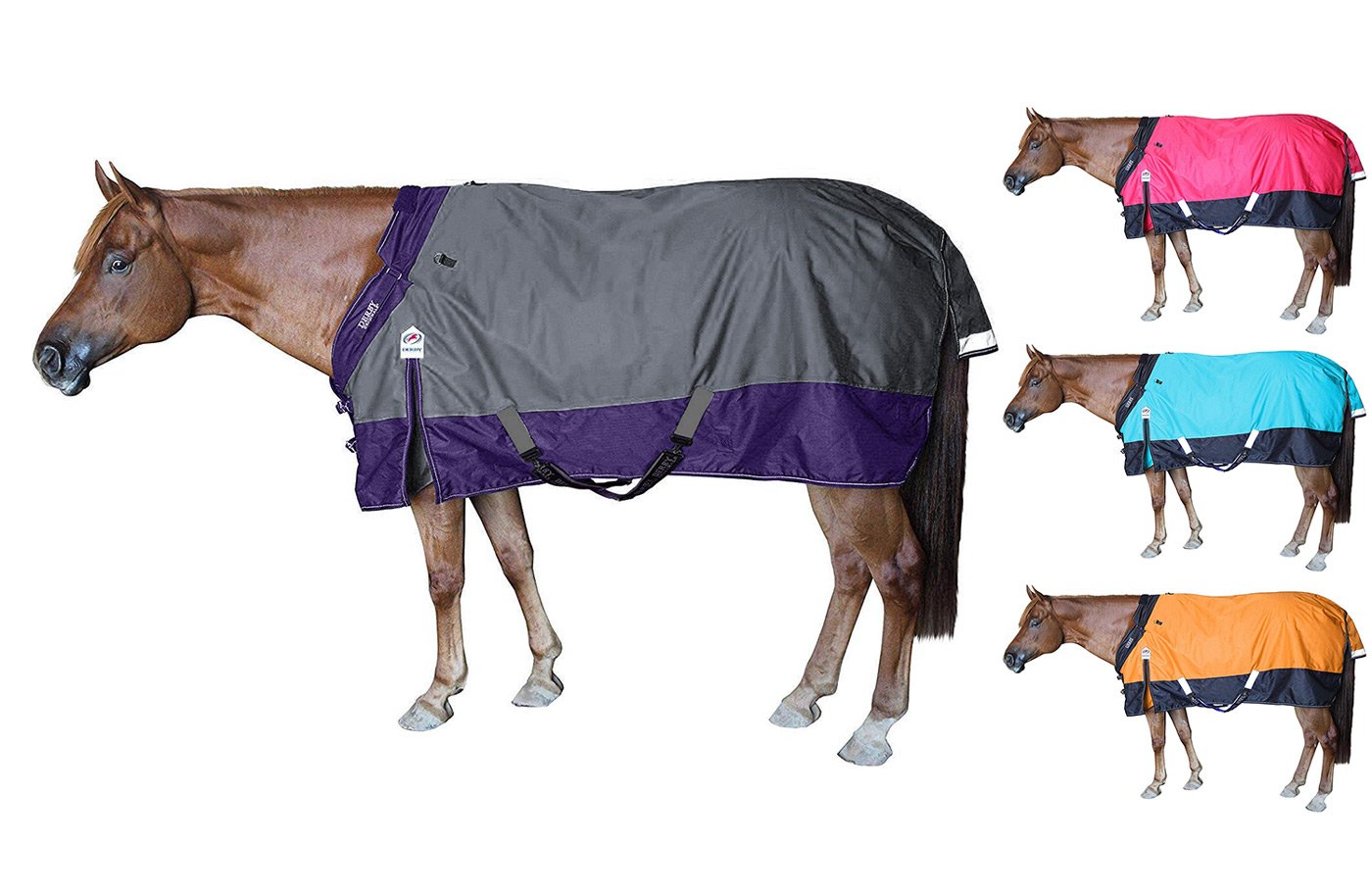 Horse Blanket 1200D Ripstop Nordic Charcoal Swatches