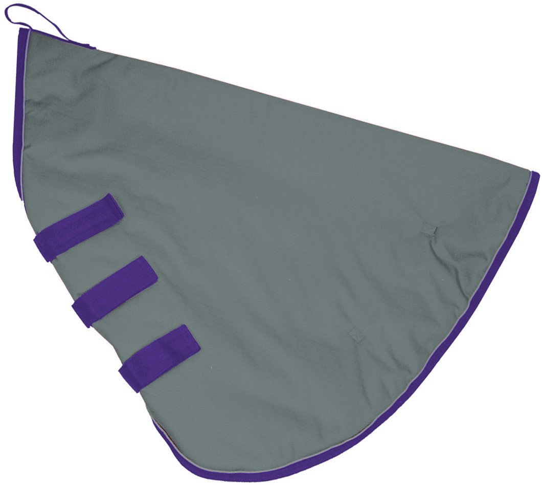 Medium Weight Winter Horse Neck Cover Hood Grey