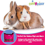 CuteNfuzzy Small Pet Large Hay Bag for Rabbits and Guinea Pigs with 6 Month Warranty 15x15x5"