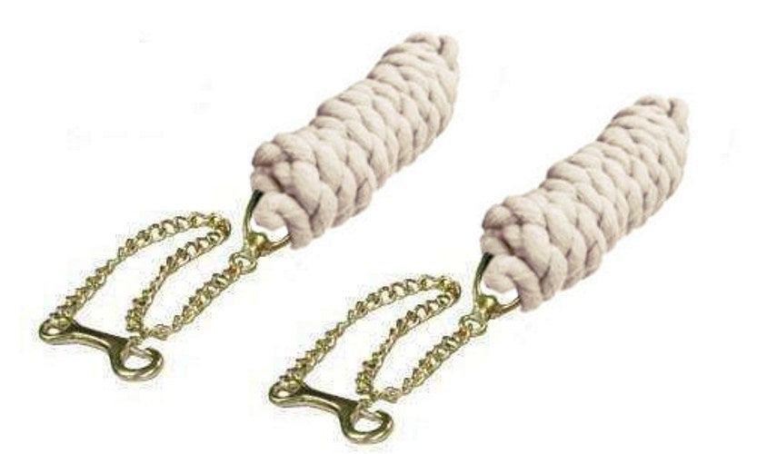 Lead Rope With Chain Super Deal! 6ft Cotton Lead Rope with 2ft Chain | Tack Wholesale