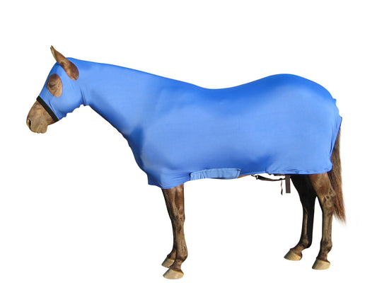 Lycra Sheet With Neck Cover Blue Swatc