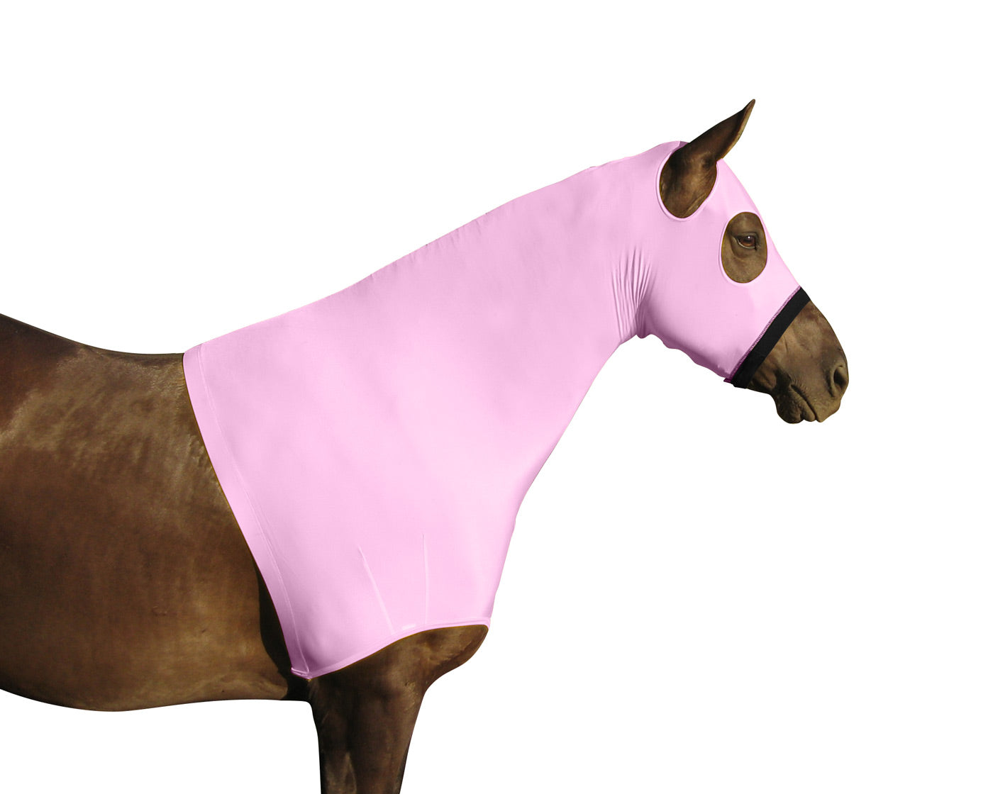 Lycra Sleazy hood with Zipper Soft Pink