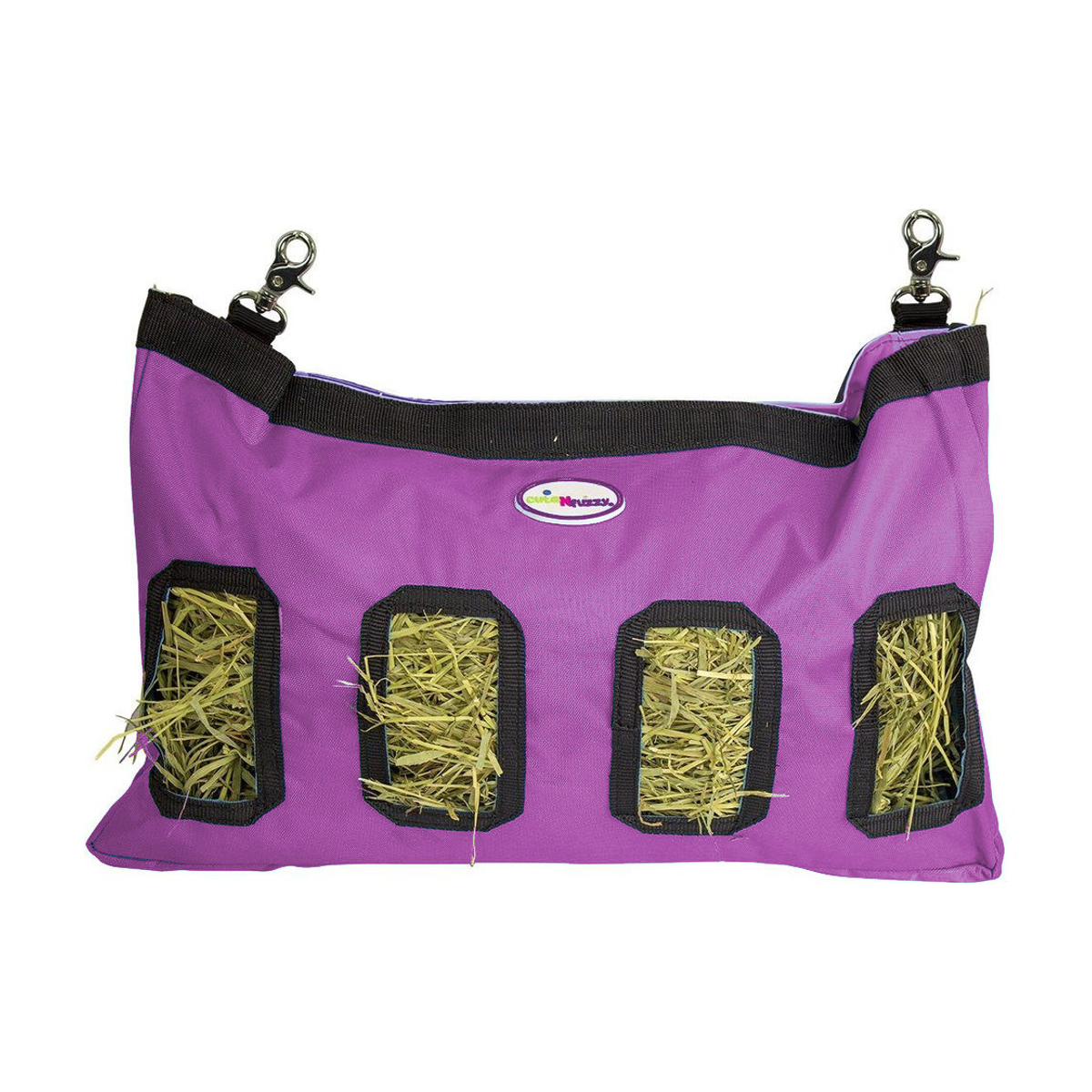CuteNfuzzy Small Pet Medium Hay Bag for Guinea Pigs and Rabbits Purple