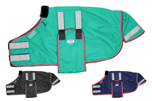 Reflective Safety No Hardware Foal & Mini Horse Winter Turnout Blanket 1200D Medium Weight  150g Green