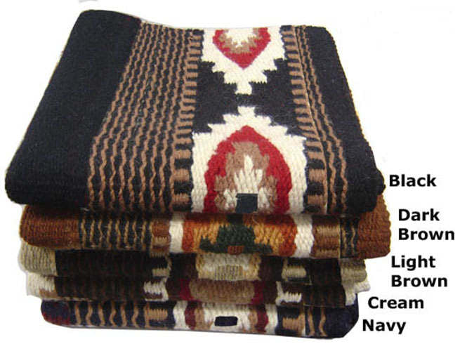 Tahoe Tack 34 x 38 Livia New Zealand Wool Western Show Saddle Blanket