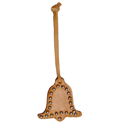 USA Leather Holiday Ornament - Bell Design