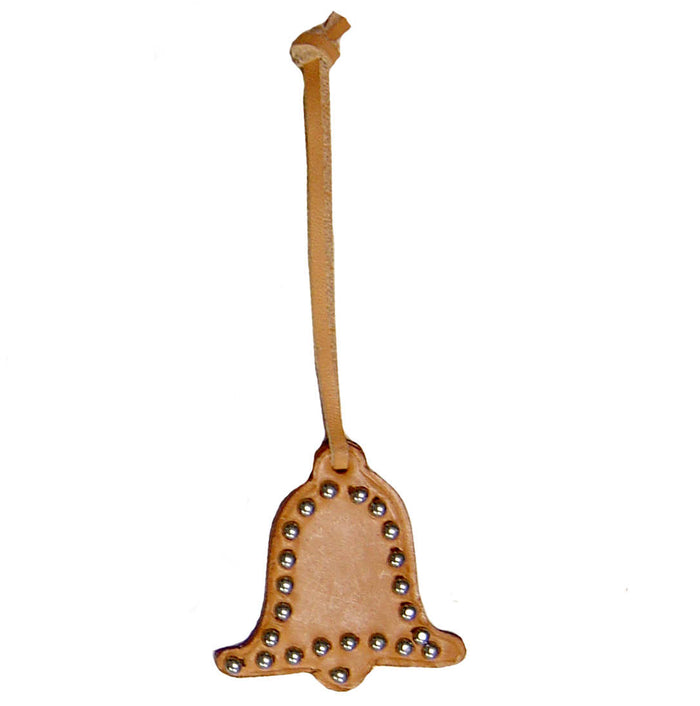 USA Leather Holiday Ornament - Bell Design
