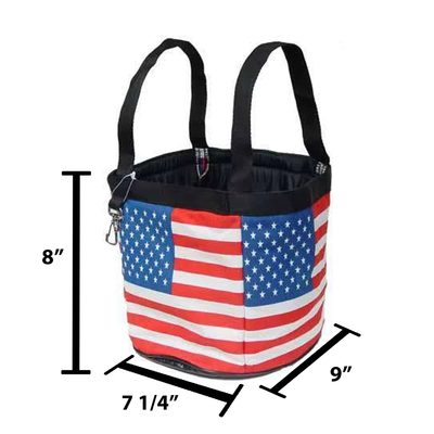 Patriotic USA Flag Horse Grooming Tote Bag
