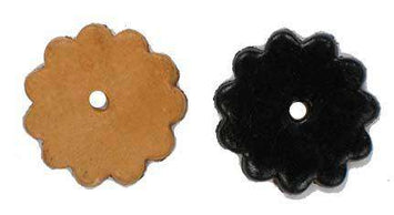 Leather Rosettes 1.5 inch Lot of 5 - Last Piece - Tack Wholesale