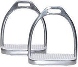Derby Originals Stainless Steel Weighted Stirrup Fillis Irons with Rubber Pads