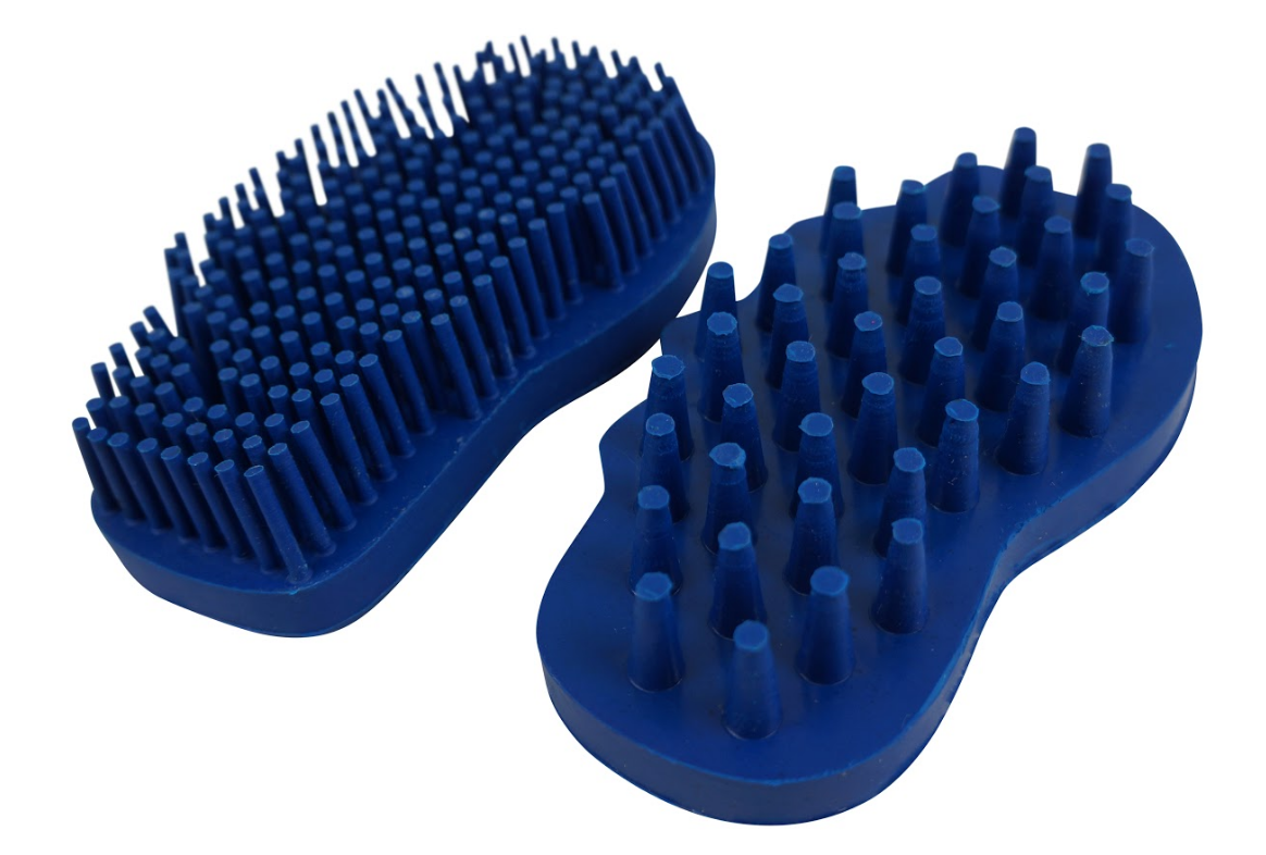 Super Grip Rubber Groomer cleaner Blue
