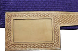 Tahoe Tack Heavy-Duty New Zealand Wool Showring Western Saddle Pad with Leather Wears and Number Slot 36" x 34"