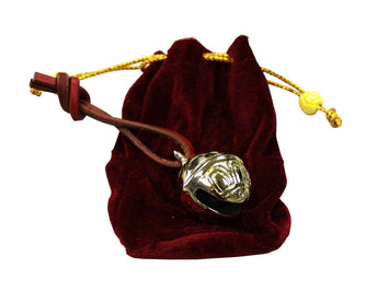 Solid Brass Christmas Sleigh Bell with Velvet Gift Bag - Tack Wholesale