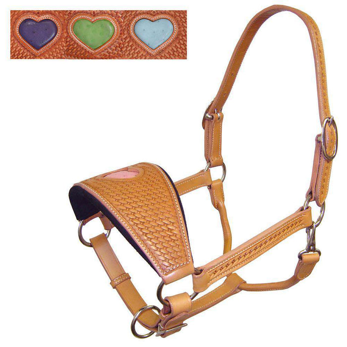 Tahoe Sweetheart Bronc Halters USA Leather 50% Off - Tack Wholesale
