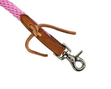 Derby USA Leather 5/8" Poly Barrel Reins with Easy Off Snap Attachment