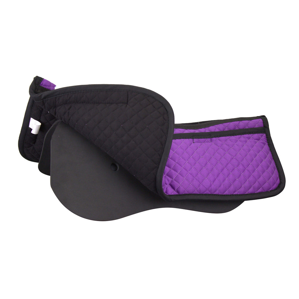 Sangle De Selle Western Anti-dérapante Challenger 36" Marron - Néoprene Détachable